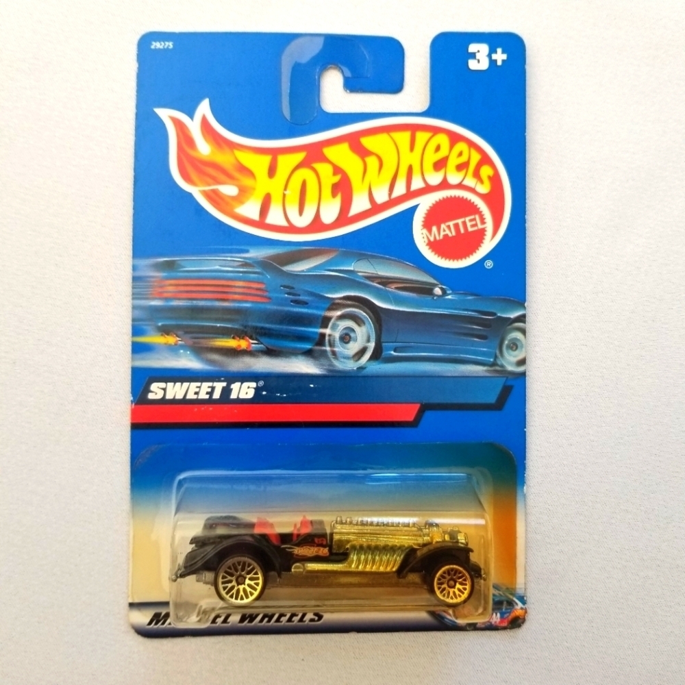 2000 #220 Sweet 16 Hot Wheel Roadster Black Toy Car